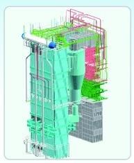 Kessel mit zirkulierender Wirbelschicht