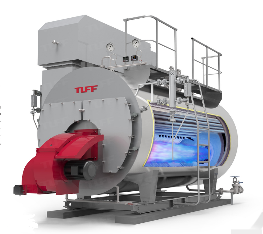Caldera de vapor/agua caliente de condensación completa de nitrógeno ultra bajo de la serie WNS
