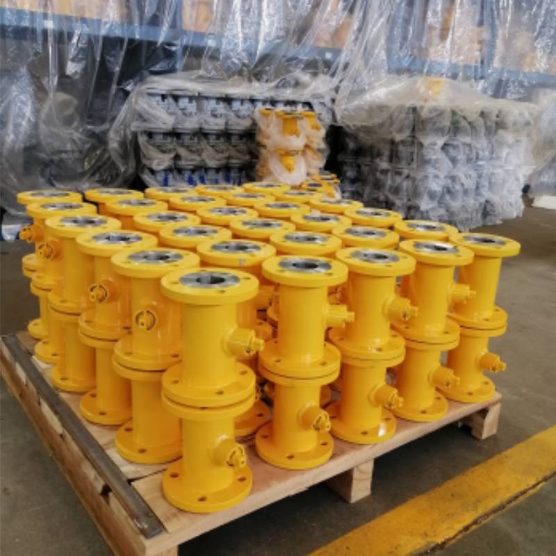 Válvula de esfera flutuante integrada