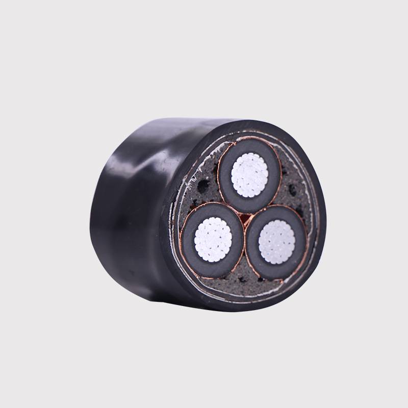 YJLV22三芯中压电力电缆 额定电压（8.7/15KV）