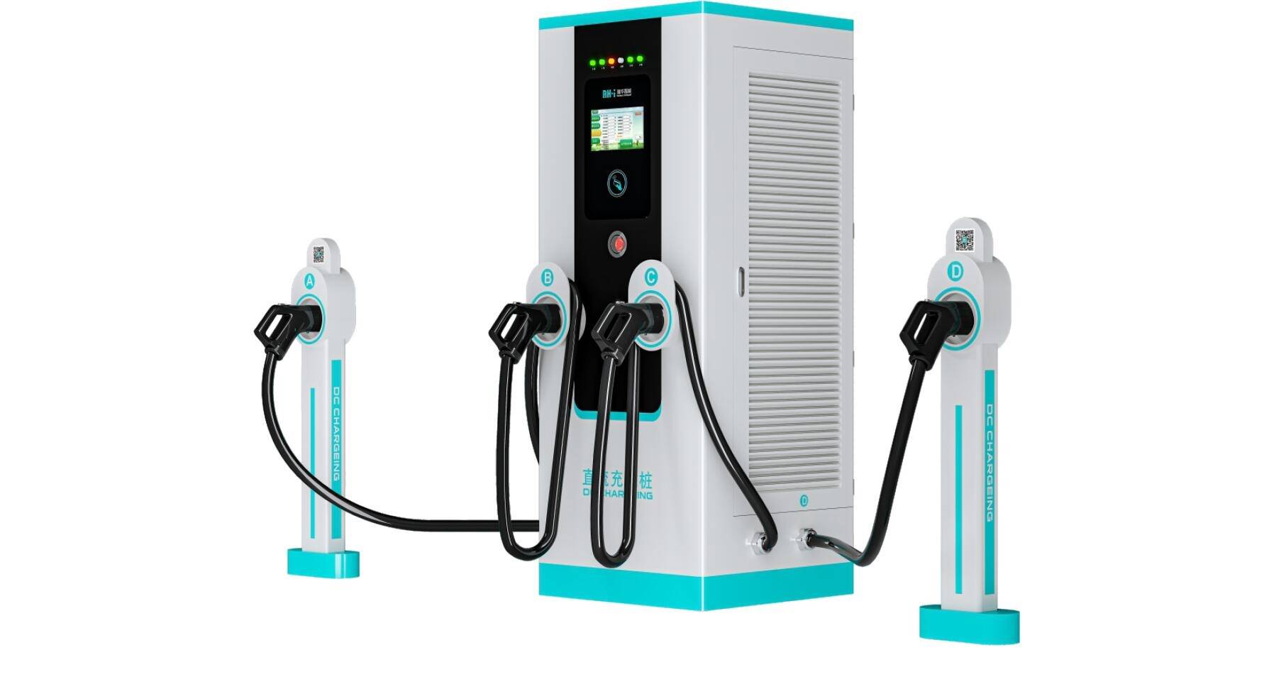 省安装省维护厂家直销新能源电动汽车一体式简洁直流充电堆-新品推荐
