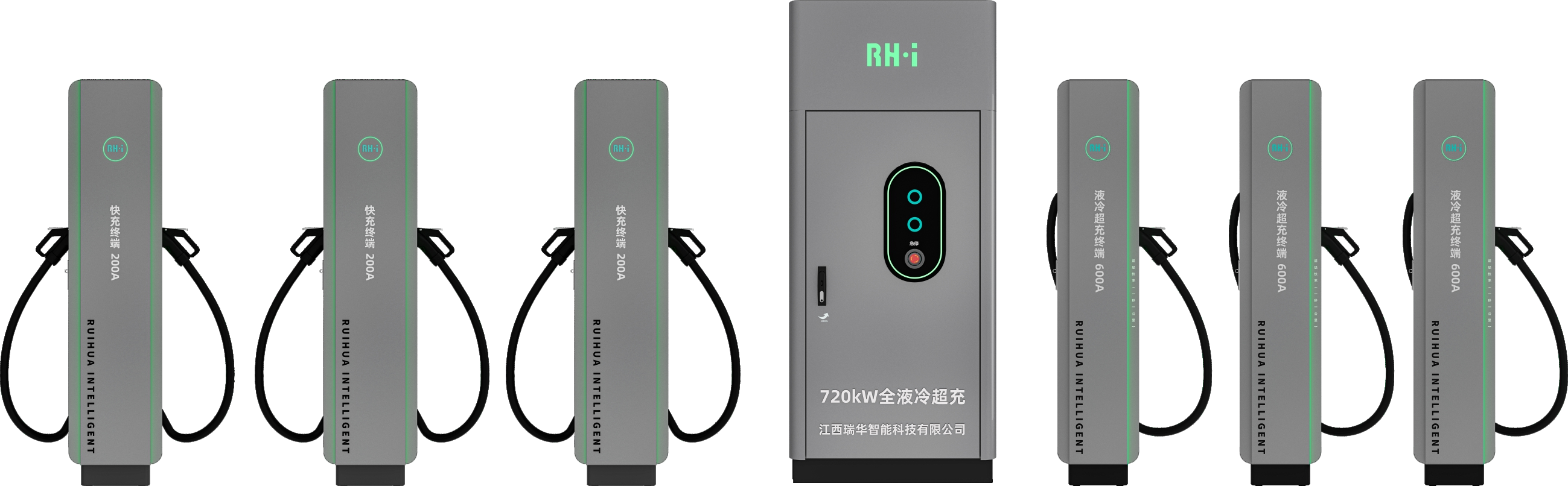 Pilha de carregamento CC dividida totalmente refrigerada a líquido-Terminal de super carregamento
