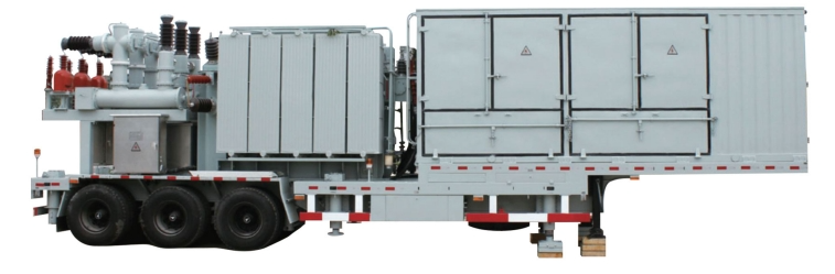 Fahrzeugmontierte mobile Umspannstation