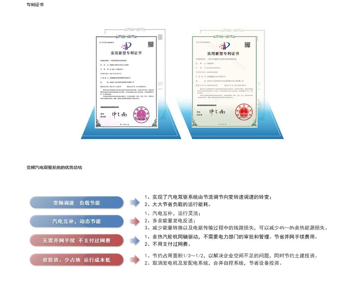 变频汽电双驱汽轮机