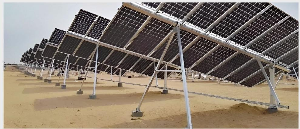 Tracking-Halterungssystem – Schräge einachsige Tracking-Halterung