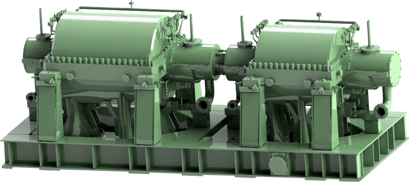 Промышленный большой центробежный компрессор