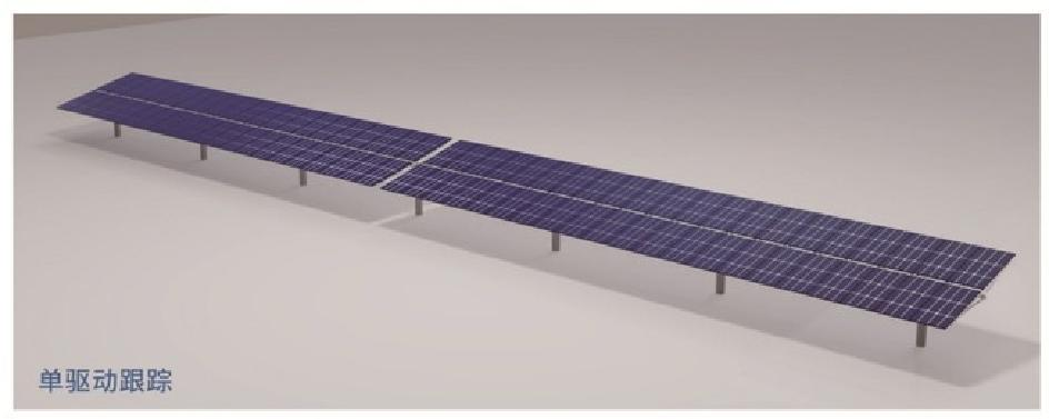 Sistema de seguimiento plano de un solo eje de una sola fila Synwell (SW-H1-TRK)