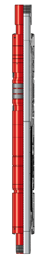 Трубопровод проходит через пакер (подъем вверх, вытягивание, разгерметизация и рекуперация)