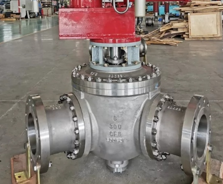 Válvula de bola de tres vías series FT, FL y FY