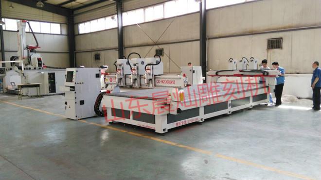 双龙门三头独立木工雕刻机