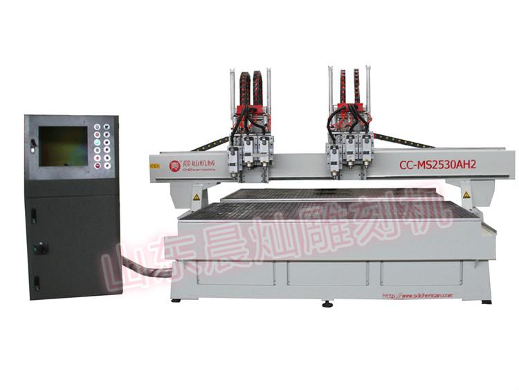 双头独立三工序雕刻机