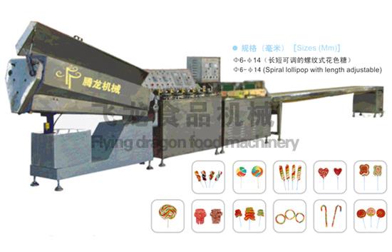1.FLD-300型拐杖糖生产线