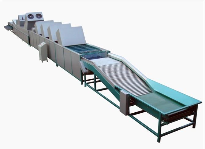 CX3000C果蔬大小分选+清洗+烘干+打蜡流水线