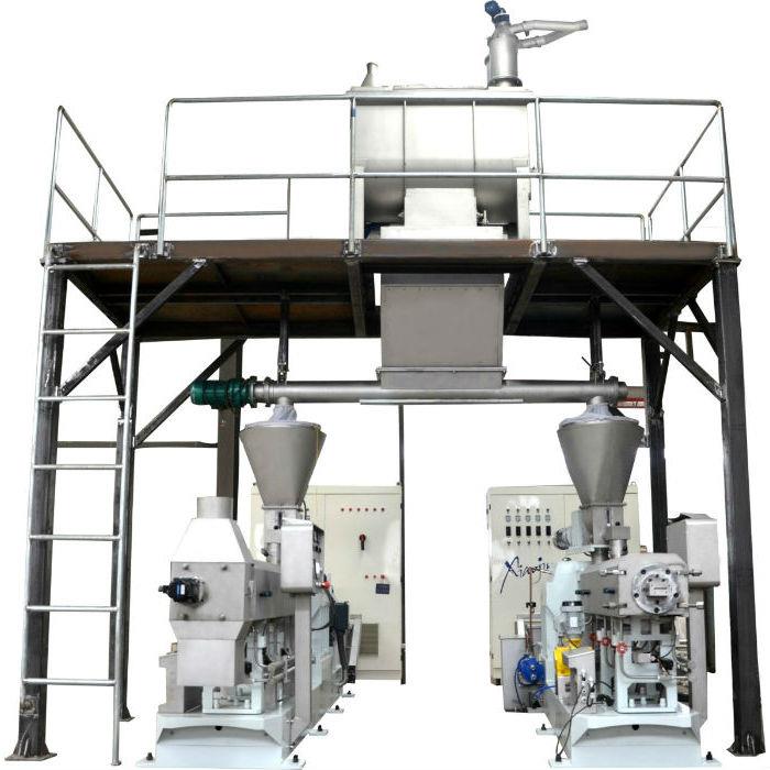 膨化机一拖二生产线