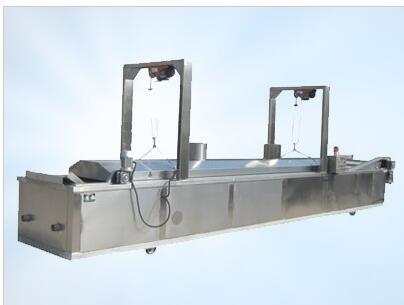 导热油加热全自动油炸流水线