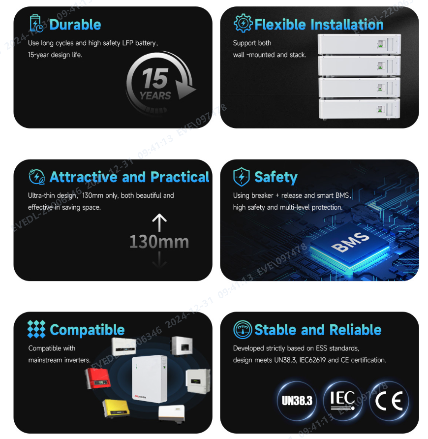 EVE-LVW-5.0 5kWh Residential Battery Pack