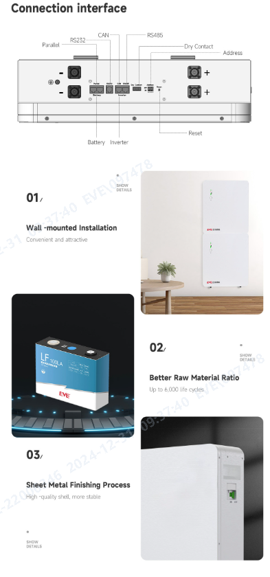 EVE-LVW-5.0 5kWh Residential Battery Pack