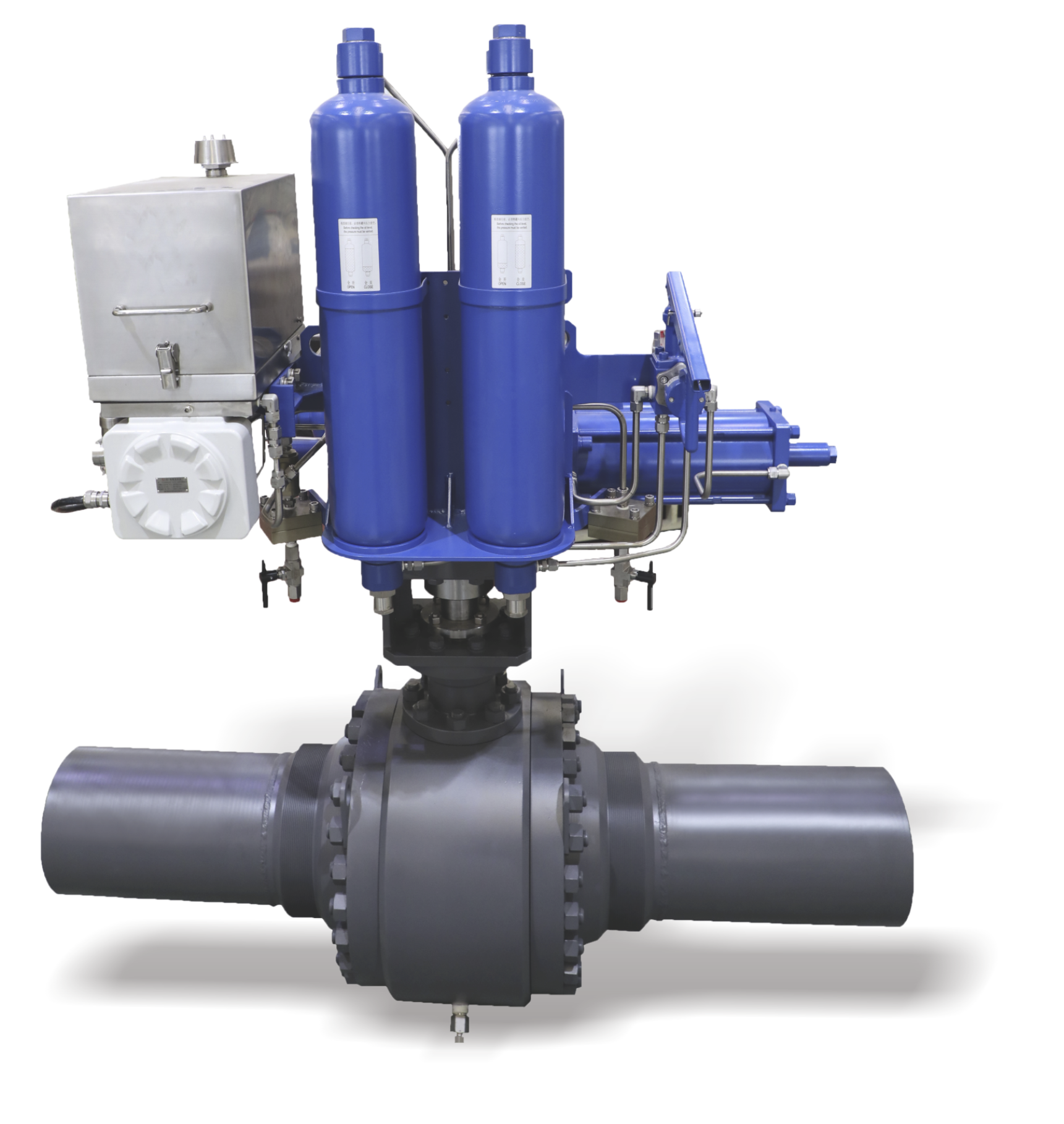 Válvula esfera de tubulação eletro-hidráulica