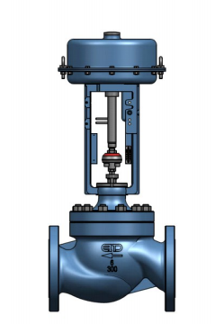 Válvula reguladora de jaula de asiento único balanceada de alto rendimiento RFPL.b
