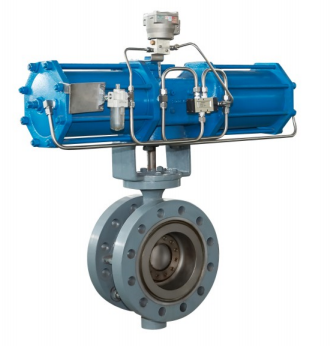 Valve papillon à trois excentricités