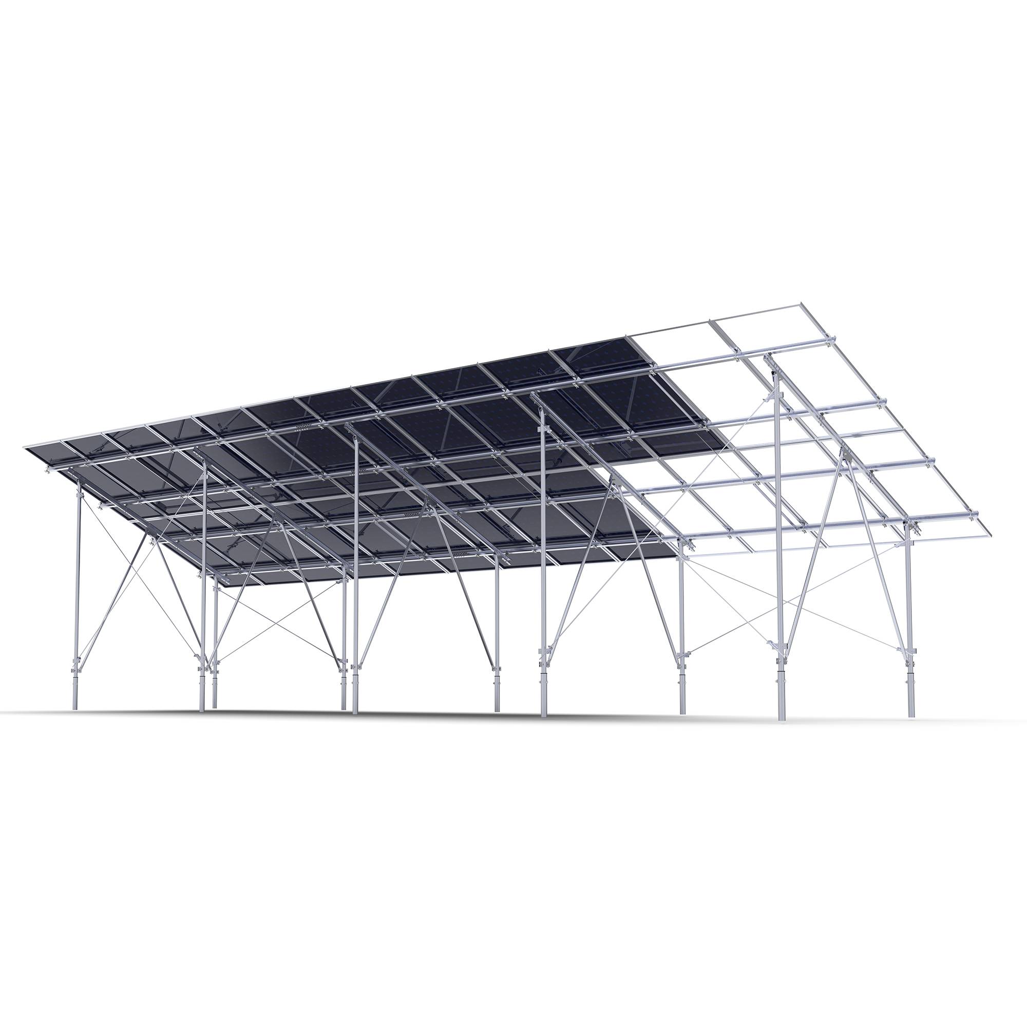 双立柱地面支架