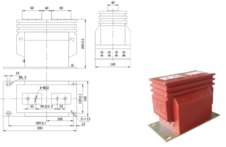 Transformador de Corrente Tipo LZZB9-10Q