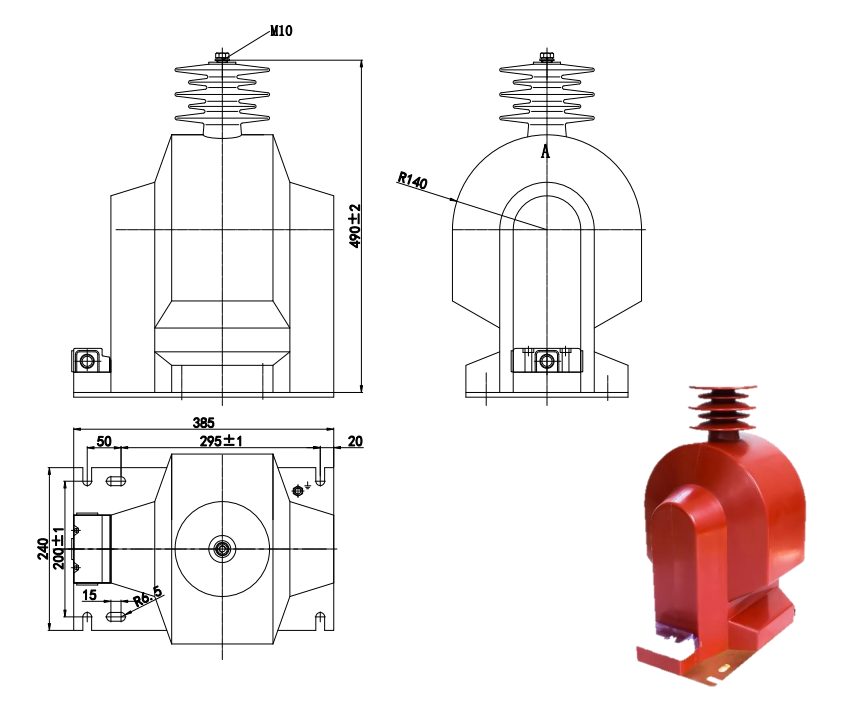 Transformador de Tensão Tipo JDZX9-35