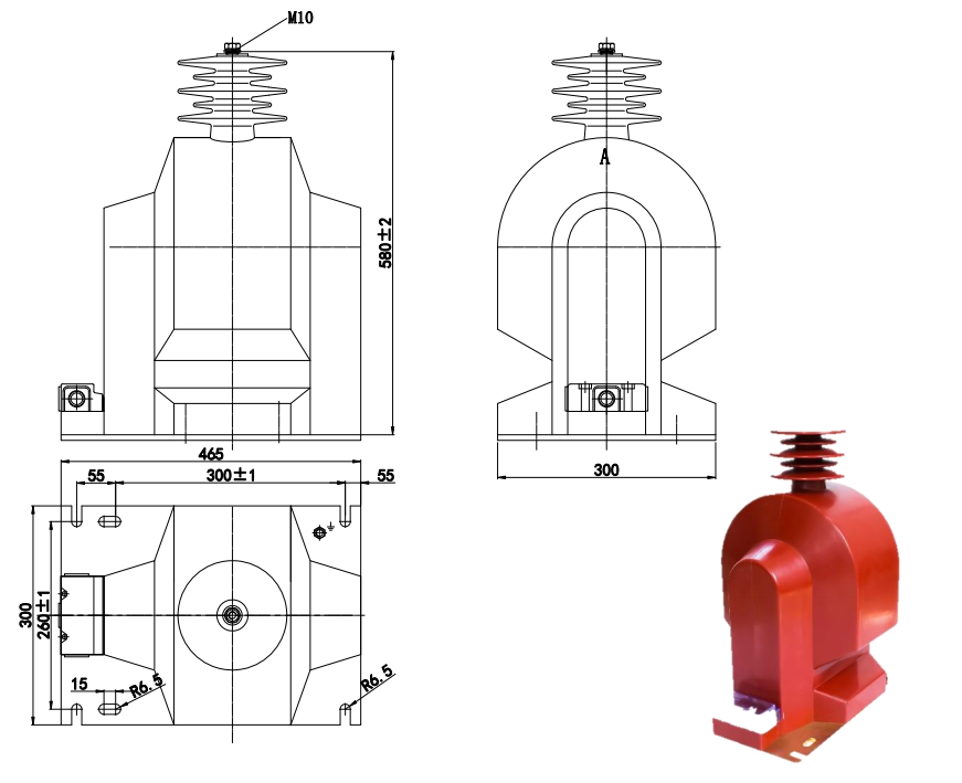 Transformador de Tensão Tipo JDZX9-35(Ⅱ)