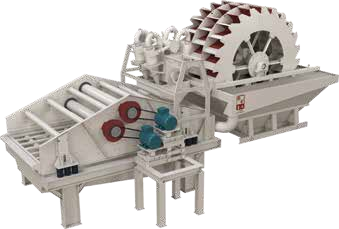 Lavador de Areia de Roda Composta Multifuncional com Desidratação Hidráulica