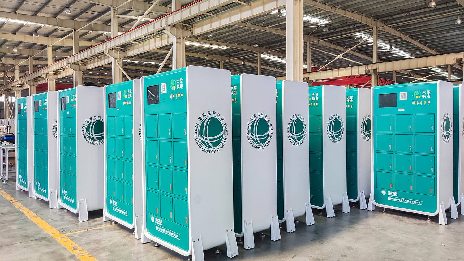 Armário de Troca e Carregamento de Bateria para Moto Elétrica