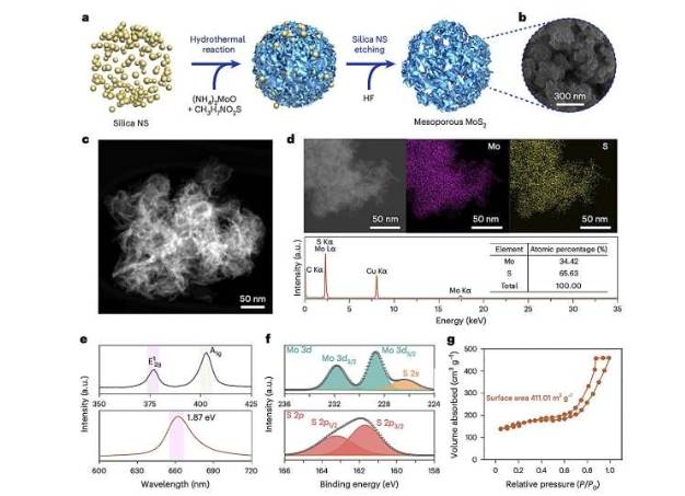 介孔MoS 2 的合成与表征