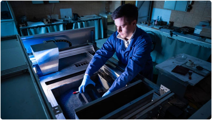 国立科技研究型大学 MISIS 铸造技术与材料艺术加工系研究生 Andrey Rizhsky / 国立科技研究型大学 MISIS 新闻处