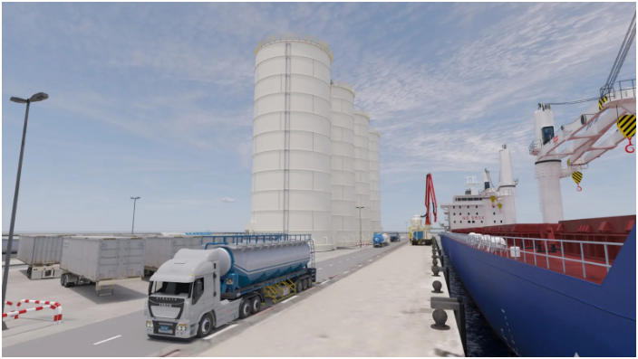 利物浦港新水泥码头的计算机生成图像