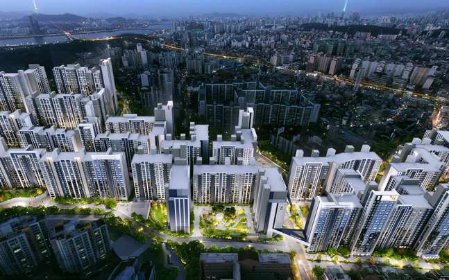 伊苏远东·吴松2·3综合公寓改造透视图 [POSCO E&C提供]