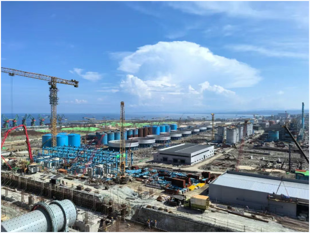 印尼湿法项目施工现场