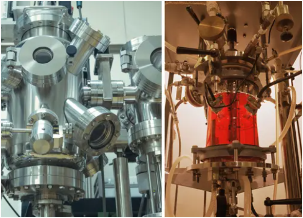 NuCube 的微反应器安装在不锈钢隔间内，提高了安全性并简化了流程。（图示）  yuriz / iStock