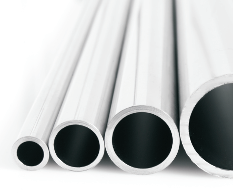 Blankes Edelstahlrohr