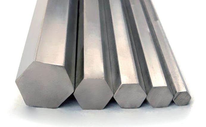 Blanker Edelstahlstab