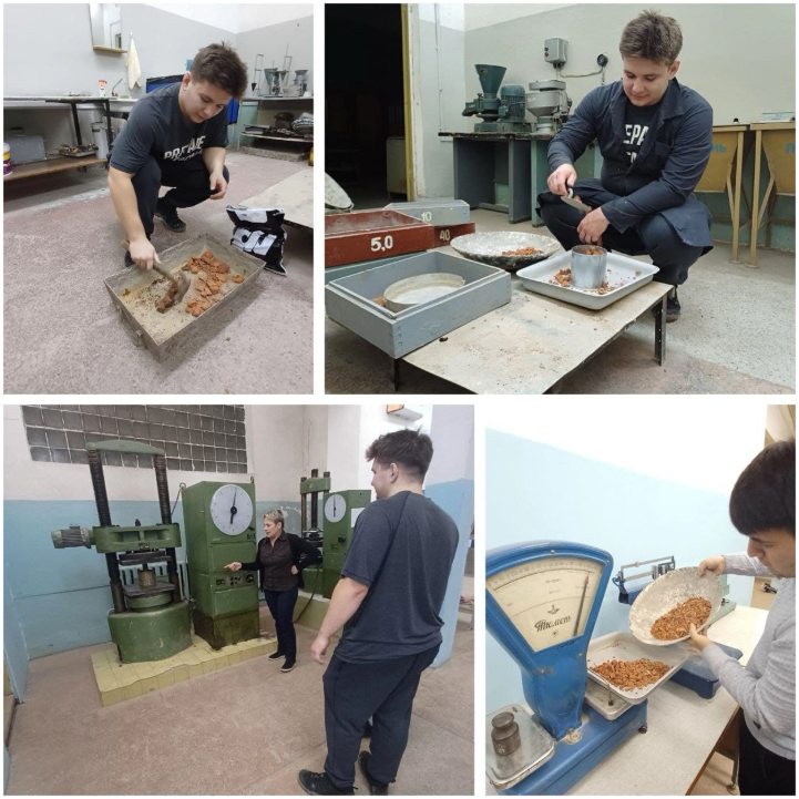 称量建筑垃圾/ © Olga Naumova,诺夫哥罗德国立大学新闻服务