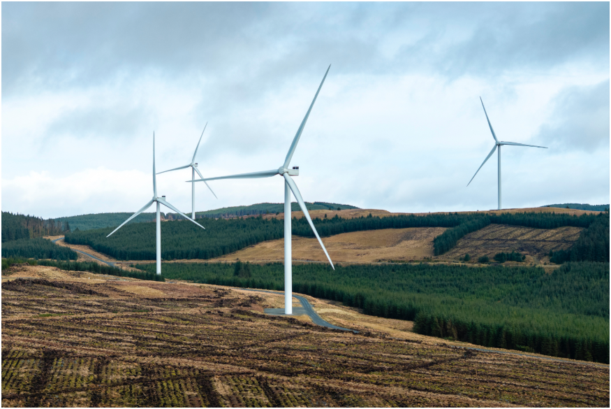 型的 Nordex 风力涡轮机,类似于即将在 Golticlay 风电场安装的涡轮机。(© Nordex)