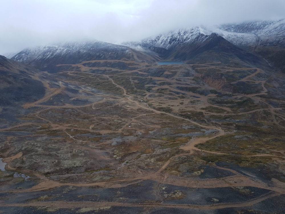 Ruby Creek钼矿坑的拟建位置。图片来源:Stuhini Exploration