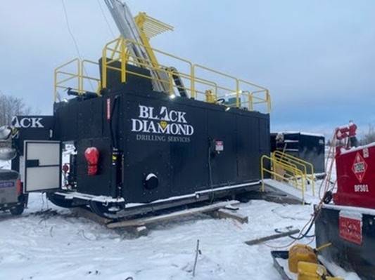 凯斯湖项目钻探现场。图片由 Power Metals 提供