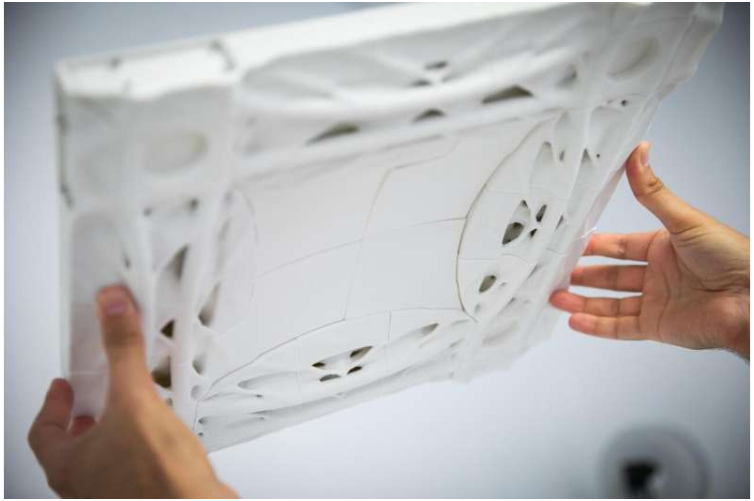 三重周期极小曲面（TPMS）设计的3D打印模型。图片来源：宾夕法尼亚大学