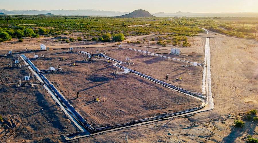 佛罗伦萨铜矿的建设情况。(图片由塔塞科矿业公司提供。 )