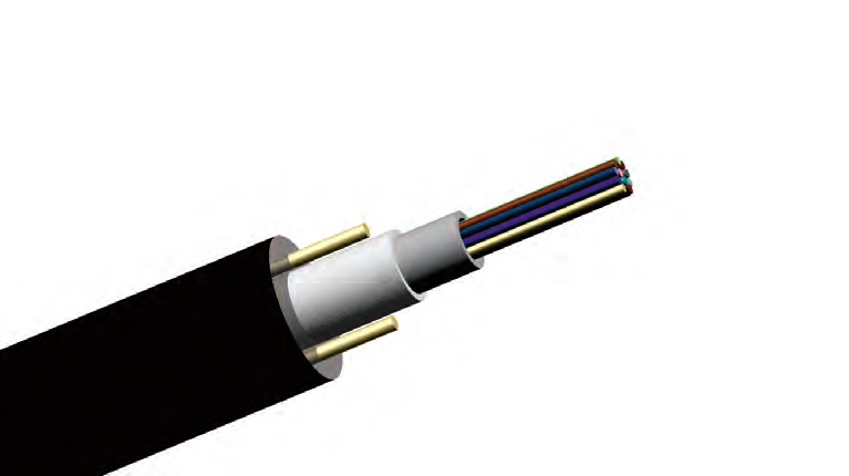 Cabo óptico não metálico e não blindado de tubo central GYFXTY