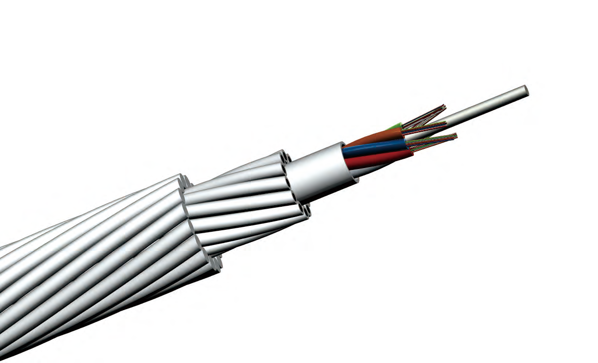 Câble OPGW à tube lâche central gainé d’aluminium