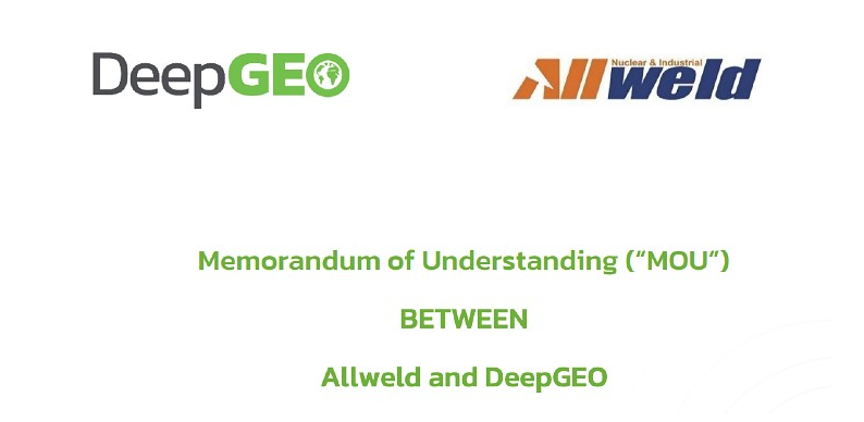 (图片:DeepGeo/Allweld MoU)