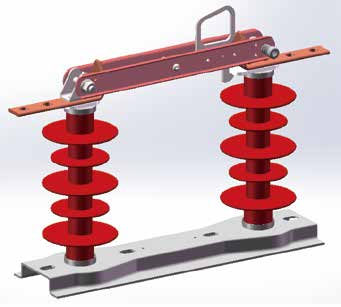GW9-12/24/40.5双柱垂直开启式高压交流隔离开关