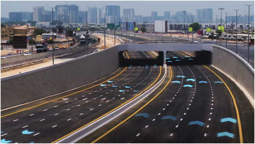 迪拜乌姆苏奎姆街开发项目的一部分&mdash;&mdash;一条新的公路隧道正式开通。图片：RTA