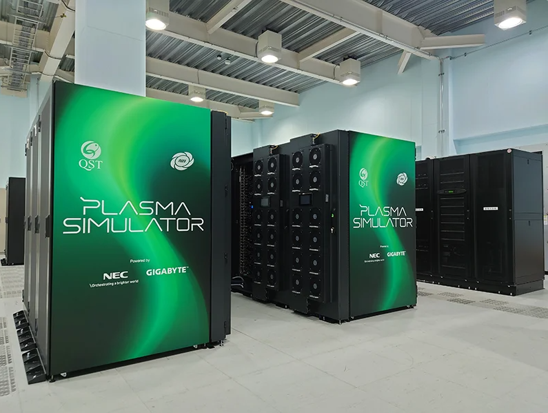 QST六所村聚变能源实验室安装的新型超级计算机服务器 NIFS